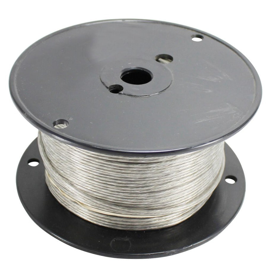 Clear Silver Parallel Lamp Wire 20/2